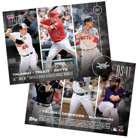 SILVER SLUGGER AWARD WINNERS - OUTFIELDERS - 11/10/16 TOPPS NOW® Card ...