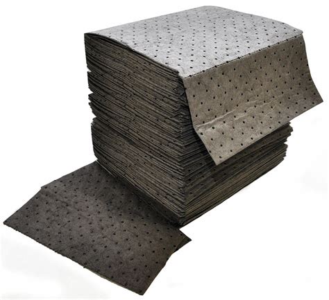 SPILFYTER Absorbent Pad, Universal, Gray, PK100 - 3RPJ9|GFF-72 - Grainger