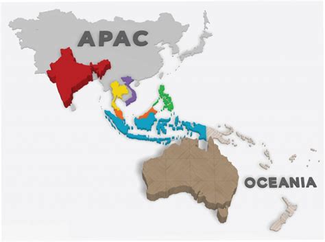 APAC Countries Map