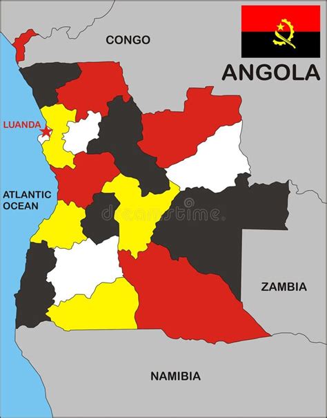 Angola Map stock illustration. Illustration of isolated - 10182093