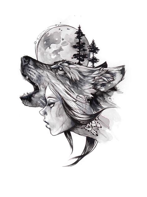 Wolf Girl Moon 2015 - Etsy