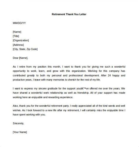 14+ Retirement Letter Templates - Word, PDF | Free & Premium Templates | Letter template word ...