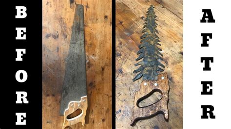 DIY ART: Turning a HAND SAW into a TREE! - YouTube