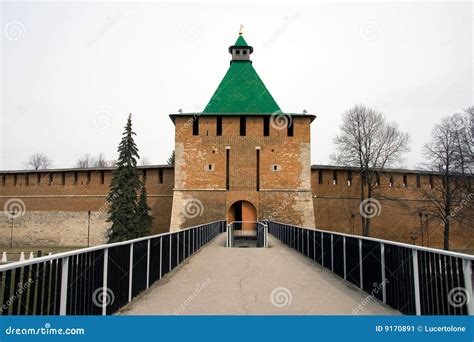 Nizhny Novgorod. Kremlin stock image. Image of path, fortification ...