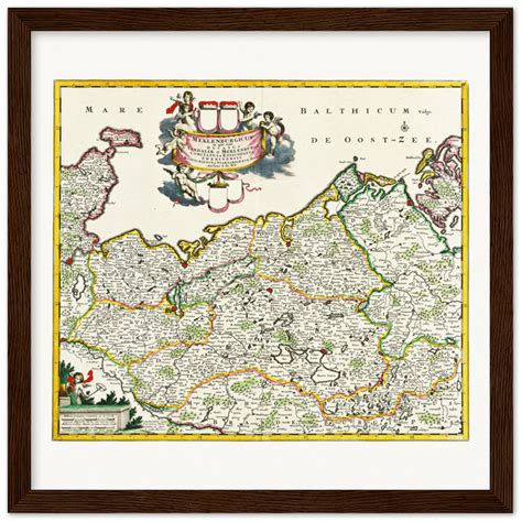 Historical city map test product horizontal 3 sizes | Kartenhandlung R | Original artwork ...