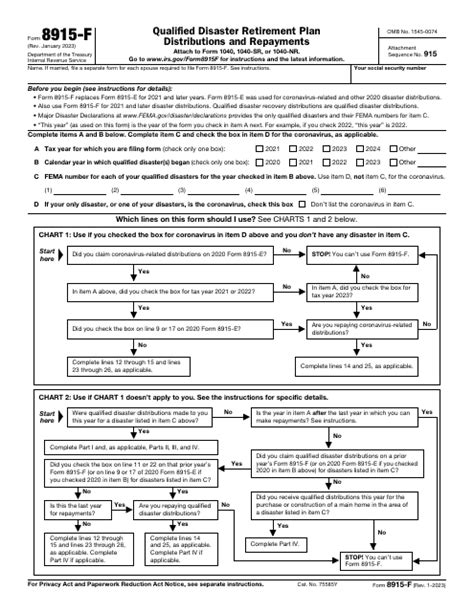 Irs Form 8915 F 2023 - Printable Forms Free Online