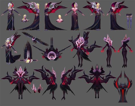 Closer look at Coven Morgana's model along with her ult form : r ...