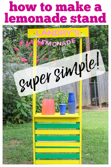 DIY Lemonade Stand: Super Easy to Build Kids Lemonade Stand