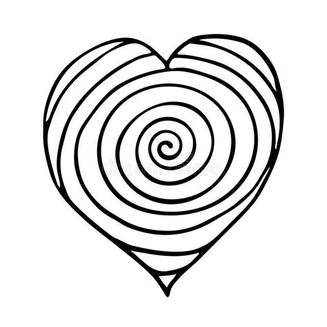 Vector Doodle Heart, Outline Hand Drawing Element. for Icons, Decor, Web and Other Designs ...