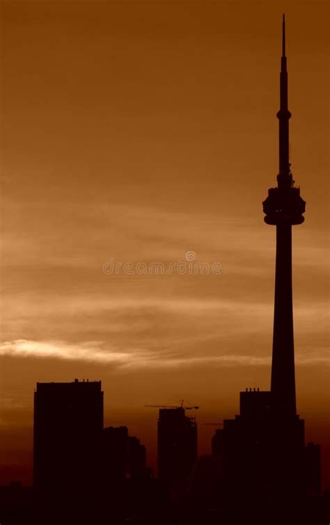 Toronto sunset,CN tower editorial image. Image of tourism - 2120655