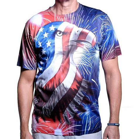 The Flag Shirt - USA American Flag Sublimation Mens T-Shirt - Walmart.com - Walmart.com