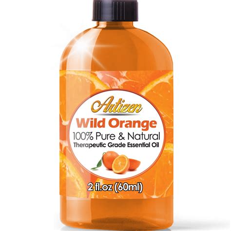 2oz - Artizen Wild Orange Essential Oil (100% Pure & Natural - UNDILUTED) Therapeutic Grade ...