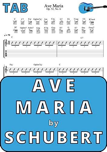 Ave Maria by Schubert I Guitar TAB: How to play Classical Music Pieces I Tablature + Sheet Music ...