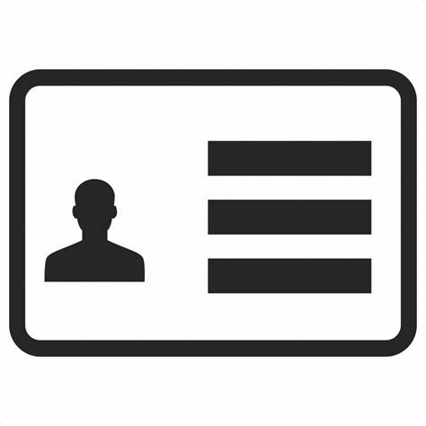 Card, id, id card, identity, identity document icon - Download on Iconfinder