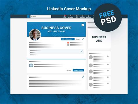 Linkedin Cover Mockup Free PSD Download - Indiater