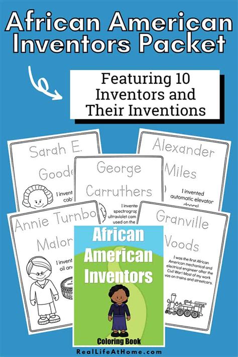 African American Inventors for Kids: Printable Coloring Book