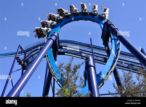 Roller coaster, SeaWorld, San Antonio, Texas Stock Photo - Alamy