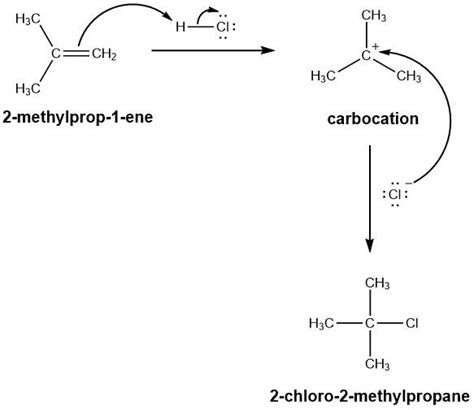 Reaction of $\mathrm{HCl}$ with 2-methylpropene yields 2-chl | Quizlet