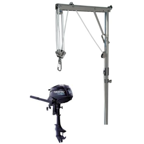 Garhauer Marine Lifting Davit. Outboard lift system