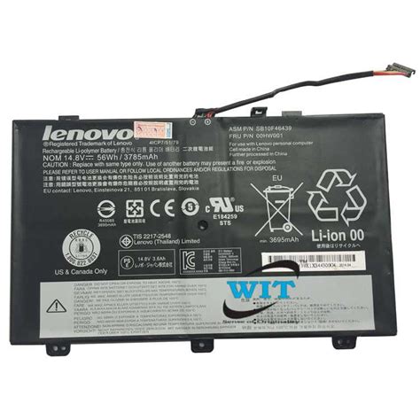 Lenovo ThinkPad S3 Yoga 14 Internal Original Battery P/n 00HW001 - WIT Computers