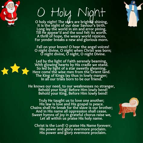 O Holy Night Printable Lyrics, Origins, and Video