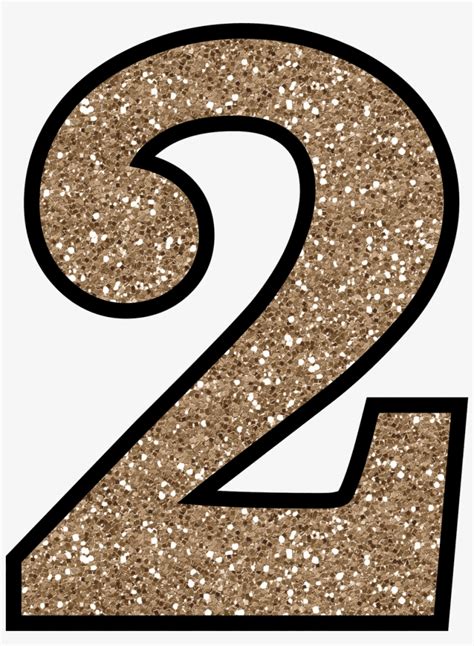 Clip Art Transparent Numbers Gold Glitter - Glitter Number 2 Png - 640x843 PNG Download - PNGkit