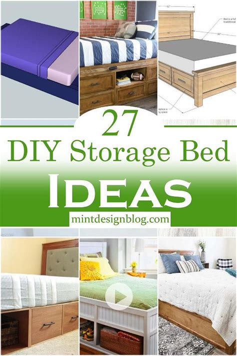 27 Creative DIY Storage Bed Ideas For Every Room - Mint Design Blog