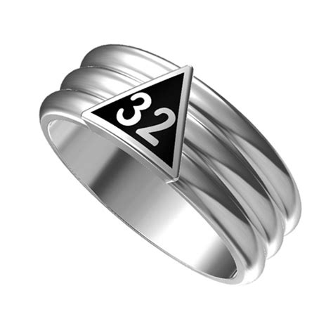 T89 Scottish Rite 32 Degree Stainless Steel Ring 32nd Thirty Second ...