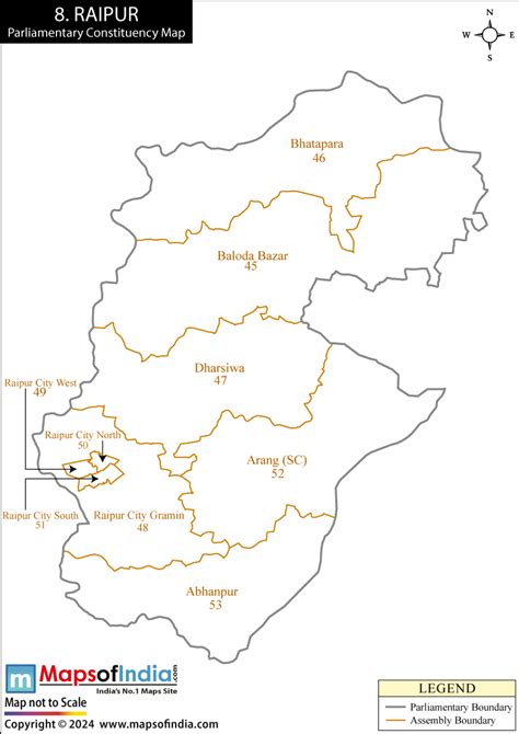 Raipur Election Result 2024 - Parliamentary Constituency Map and Winning MP