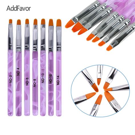 Aliexpress.com : Buy AddFavor 7Pcs Nail Art Brush Set Manicure Painting ...