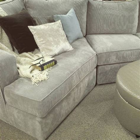 milford sectional, norwalk furniture, milford, cuddle chaise, lounge, angle, gray, corduroy ...