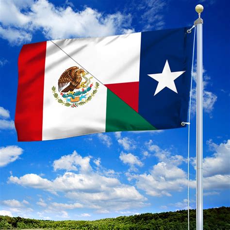 Texas And Mexico Grommet Flag TPT563GF - Flagwix