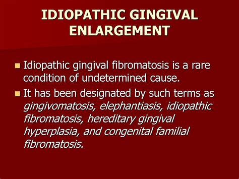 GINGIVAL ENLARGEMENT. - ppt download