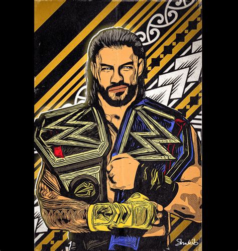 Pin on WWE Art