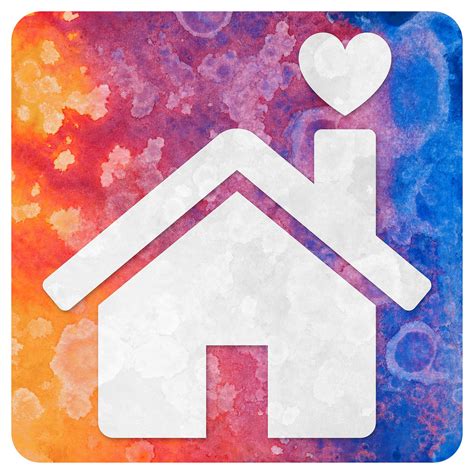 Abstract Acrylic Icon - Home is Where the Heart is | Flickr