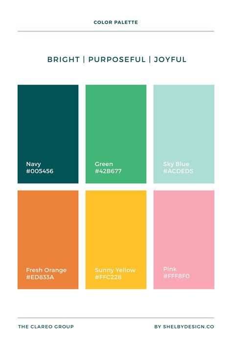 Leadership Consultant Brand Color Palette Design | Shelby Design Co | Brand color palette, Color ...