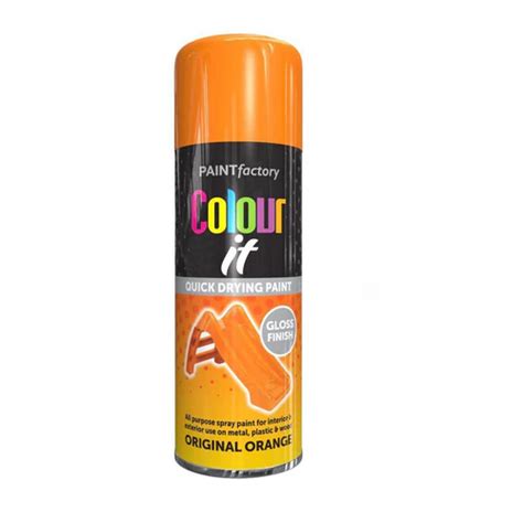 Colour It Orange Gloss Spray Paint 400ml – Sprayster