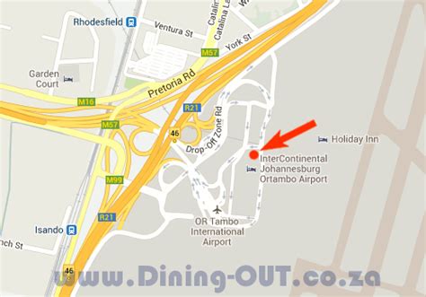 O R Tambo Airport Map