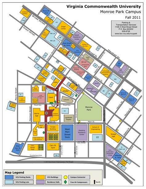 Vcu Monroe Park Campus Map - world map