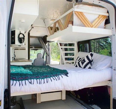 100+ Cozy Camper Van Bed Ideas - The Urban Interior | Campervan bed, Campervan interior, Van bed