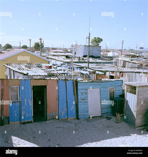 Khayelitsha Township in Cape Town in South Africa. Slum Poverty Poor ...