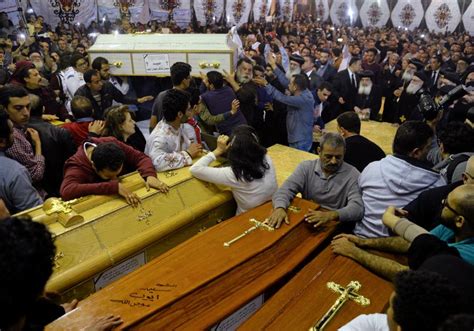 Egyptians hold funerals for church bombing victims - Middle East - Jerusalem Post