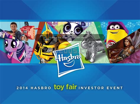 TFW2005 Coverage Of Hasbro New York Toy Fair 2014 Investor Event ...