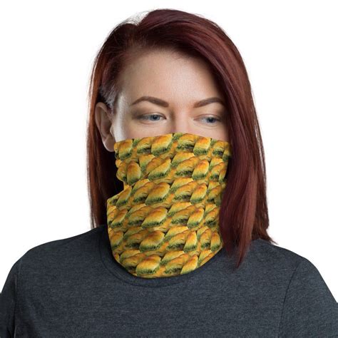 Unisex Baklava Neck Gaiter - Baklava Headband, Funny Foodie Gift - Baklava Gaiter in 2021 | Neck ...