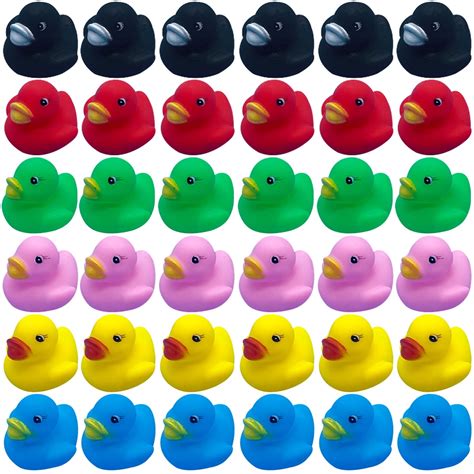 Austok 50 Pcs Rubber Ducks,Assorted Ducks Bath Toy for Kids,Bath ...