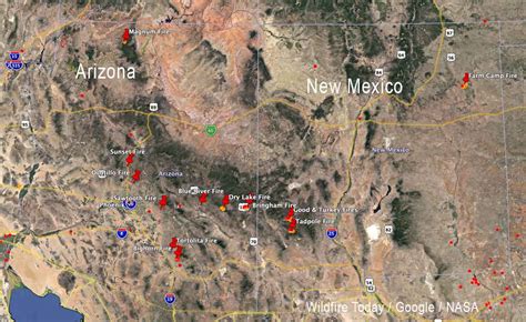 Arizona Active Fire Map