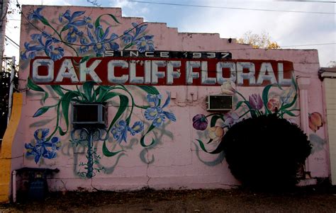 Oak cliff floral Oak cliff Texas 1937(mural gone) building… | Flickr