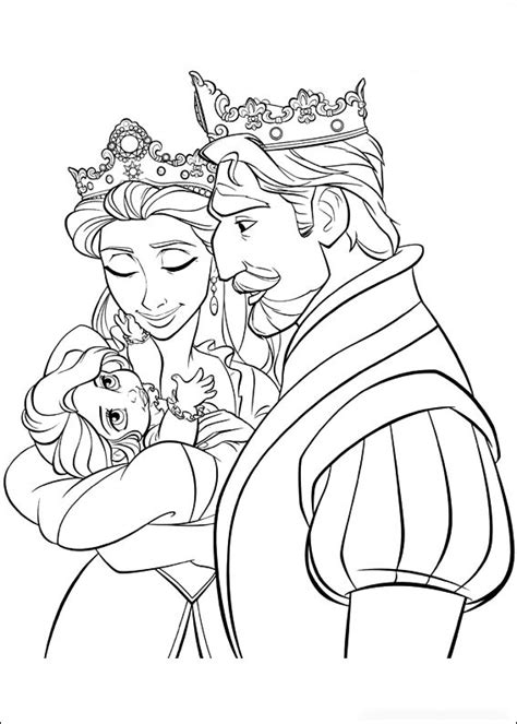 Baby Rapunzel Coloring Pages