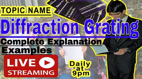 Diffraction Grating || Complete Explanation || Examples - YouTube