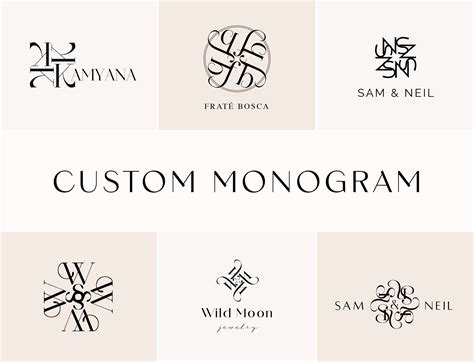 Custom Monogram Design Custom Logo Design Custom for - Etsy